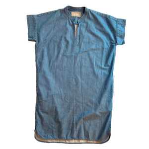 Everlane denim cap sleeved sheath dress, size XS EUC  Pockets!